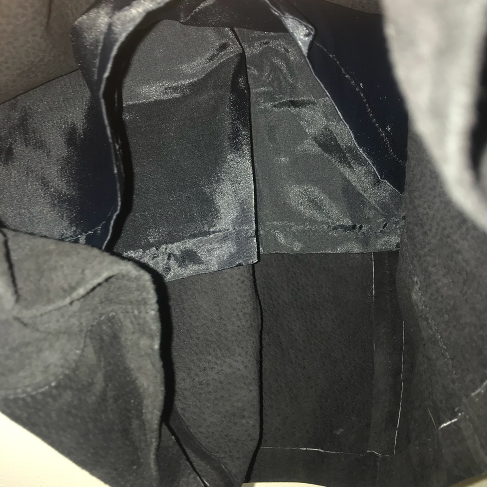 NWT Vintage Winlit Black Suede Leather Skirt - Picture 8 of 9